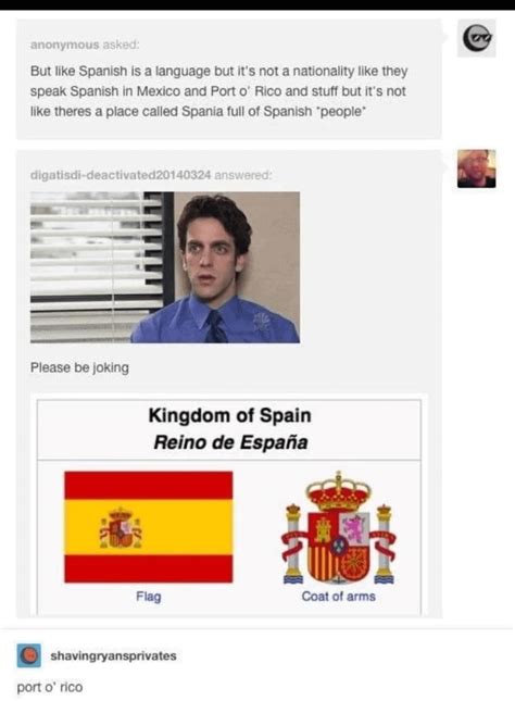 Imagine a place where Spanish people live... That's so stupid : r/facepalm