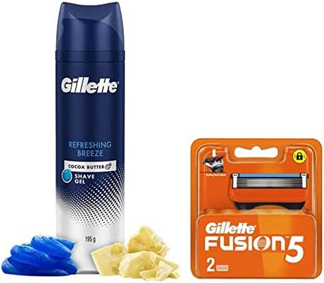 Gillette Men Fusion Manual Shaving Razor Blades - 2S Pack (Cartridge ...