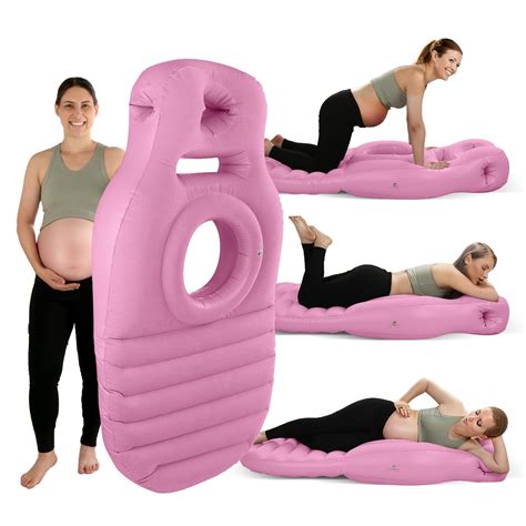 Toggloo Inflatable Pregnancy Pillow, Full Body Maternity Airbed/Float ...