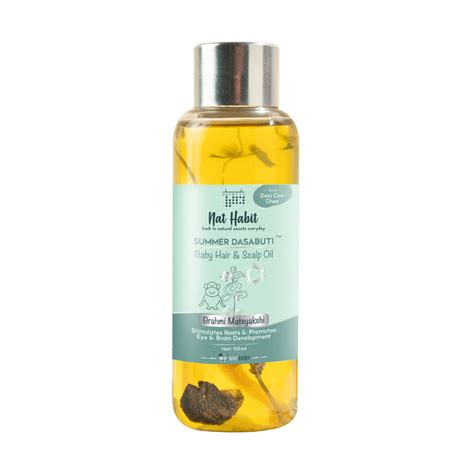 Buy Nat Habit Brahmi Matsyakshi Summer Dasabuti Baby Hair & Scalp Oil ...