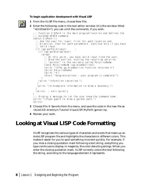 Image result for AutoCAD Lisp Programming Tutorial PDF
