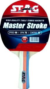 STAG Master Stroke Table Tennis Racquet Red, Black Table Tennis Racquet ...
