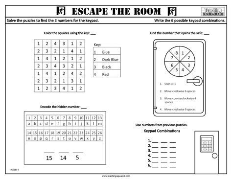 Printable Escape Room - Printable Sight Words List