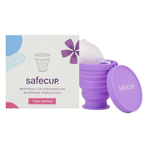 Safecup Menstrual Cup Microwave Sterilizer | Collapsible cup