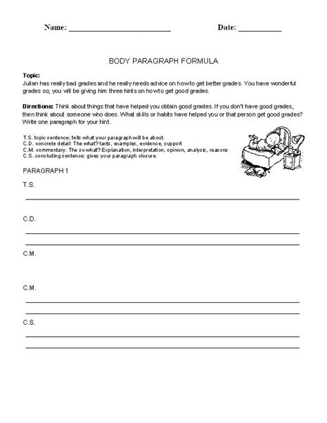 Paragraph Writing Skills Worksheets - SkillsWorksheets.com