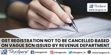 GST Registration not to be cancelled based on vague SCN: Delhi HC