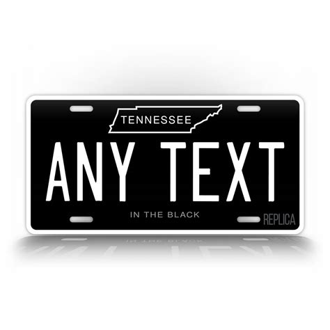 Custom Tennessee "In The Black" License Plate – SignsAndTagsOnline