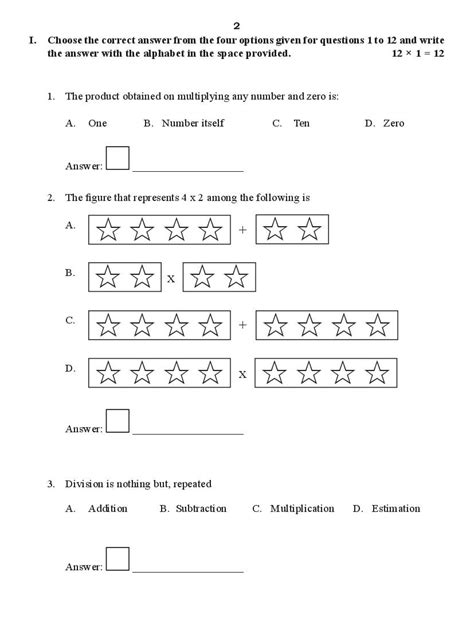 Image result for Model Question Paper Class 5 Maths