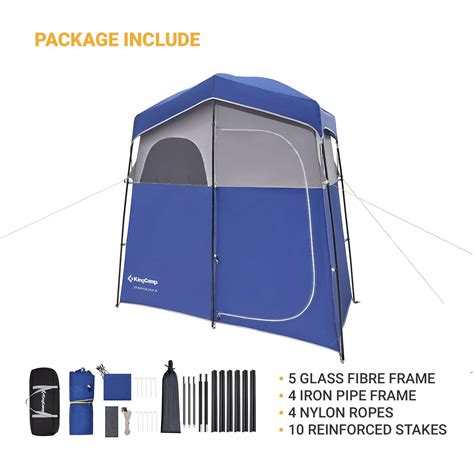 Buy KingCamp Camping Shower Tent Oversize Space Privacy Tent Portable ...