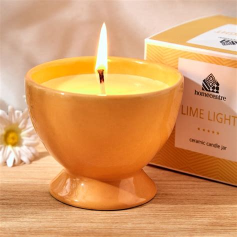 Buy Colour Refresh Lemon Grass Scented Jar Candle from Home Centre at ...