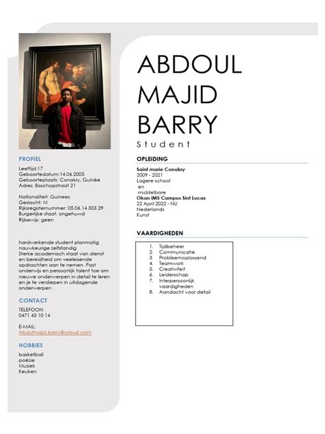 Abdoul Majid Barry: Student | PDF