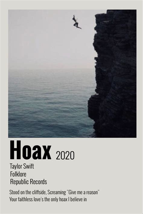 Hoax poster in 2021 | Taylor swift pictures, Taylor swift lyrics ...