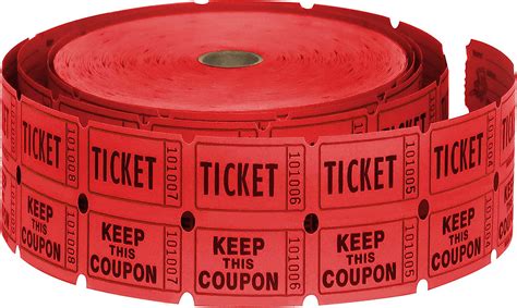 HENRY DOTS 50/50 Raffle Tickets Double Roll - 2000 Ticket Count Per ...