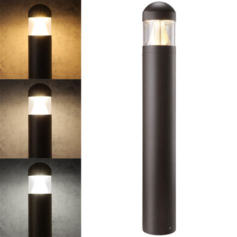 LEONLITE 3CCT LED Bollard Landscape Pathway Light, 43" 14W/19W/24W ...