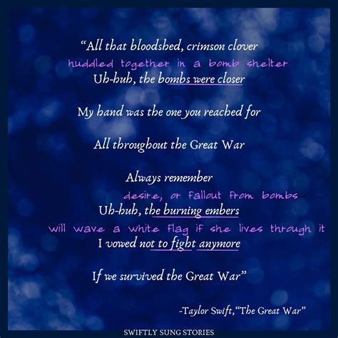 Bonds of Battle: "The Great War" Lyrics Meaning, Explained - Swiftly ...