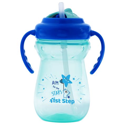 1st Step 360ml BPA Free Polypropylene Straw Sipper (Mint Green)