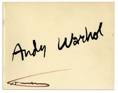 Lot Detail - Andy Warhol Signed Rare Catalog ''Andy Warhol: Space Fruit''