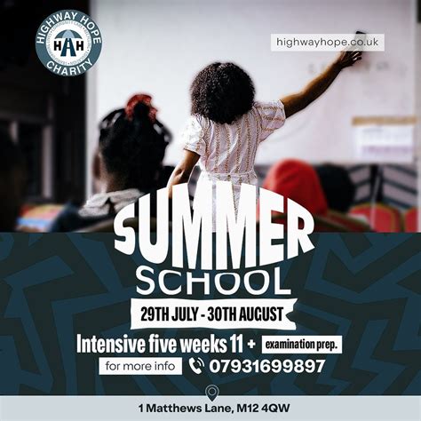 Summer School Intensive Program, 1 Matthews Lane, Manchester, M12 4QW ...