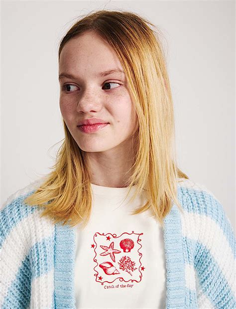 Buy Cotton Rich Seaside Graphic T-Shirt (6-16 Yrs) at Marks & Spencer