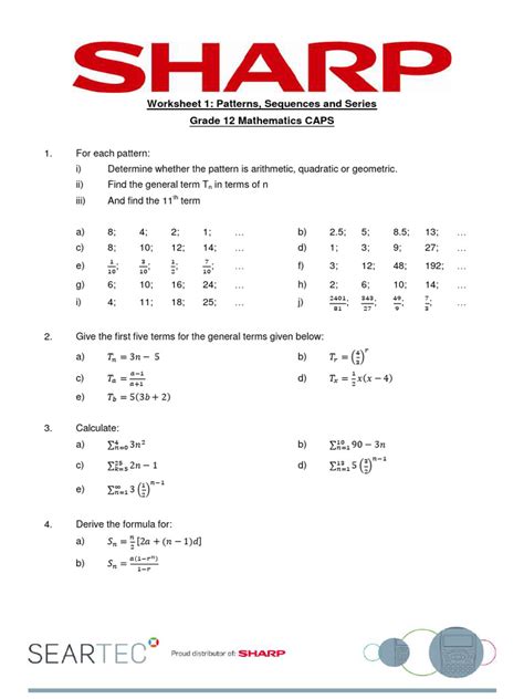 Image result for Patterns Grade 12 Maths