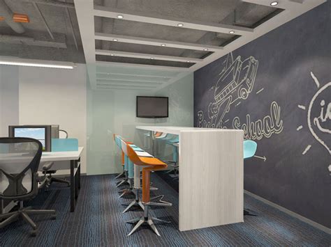 310平方小型办公室装修设计案例效果图_岚禾办公空间设计