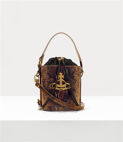 Daisy Drawstring Bucket Bag in TAN | Vivienne Westwood®