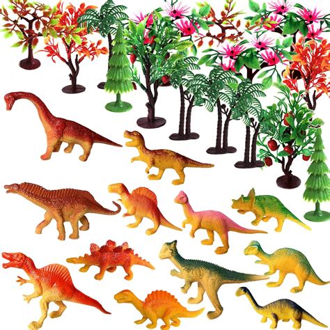 Buy Dinosaur Cake Decorations, OrgMemory Miniature Trees with Base ...