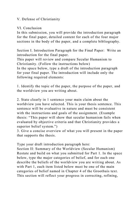 APOLOGETICS APPLICATION PAPER – PART 2 SUBMISSION FORMMake s.docx