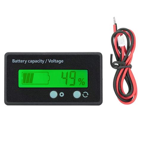 Battery Capacity Tester, LCD Display Electricity Display Battery ...