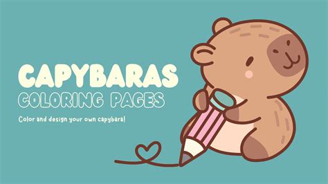 Cute Coloring Pages Capybara