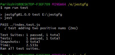 JavaScript Unit Testing 的图像结果