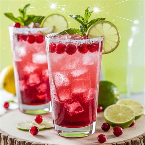 Cranberry Lime Sparkler Mocktail Recipe: Refreshing Festive Drink Idea ...