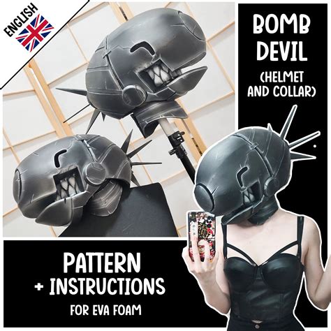 Patrón de espuma Bomb Devil Cosplay casco collar: PDF - Etsy México