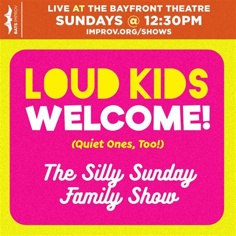 The Silly Sunday Family Show | Improvised Fairy Tales, Fort Mason ...