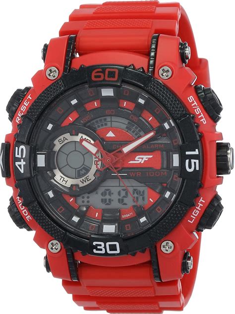 SF Digital Grey Round Dial Men's Sport Watch-NN77076PP01 : Amazon.in ...