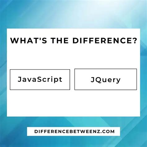 Diff Between JavaScript and jQuery 的图像结果
