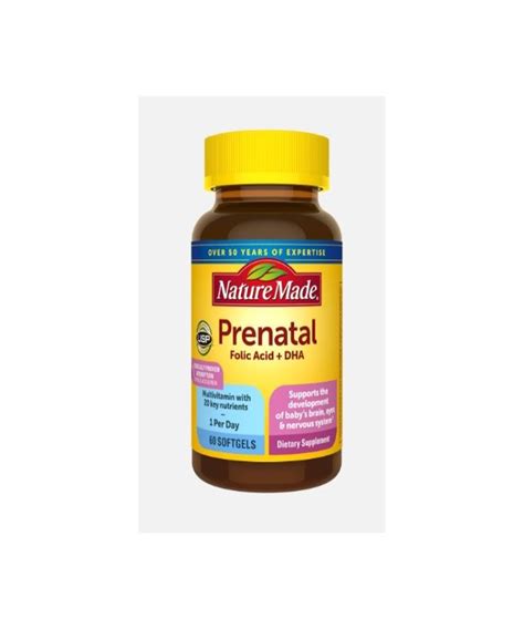 Nature Made Prenatal Multivitamin 200mg DHA Softgels - Supplemynts Blog ...