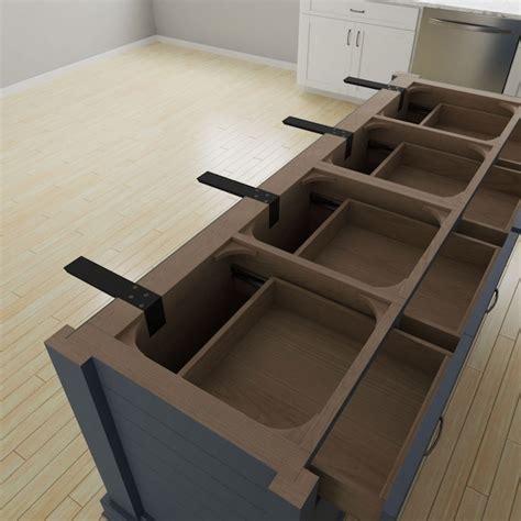 Ekena Millwork 12-in x 2.5-in x 4-in Powder-coated Steel Countertop ...
