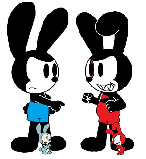 Oswald, Bunny Kid, Ostwald and Evil Bunny Kid by Ultra-Shounen-Kai-Z on ...