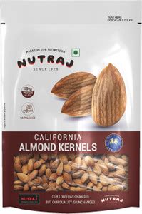 Nutraj Premium Quality Badam Giri, 100% Pure California Almonds 200g ...