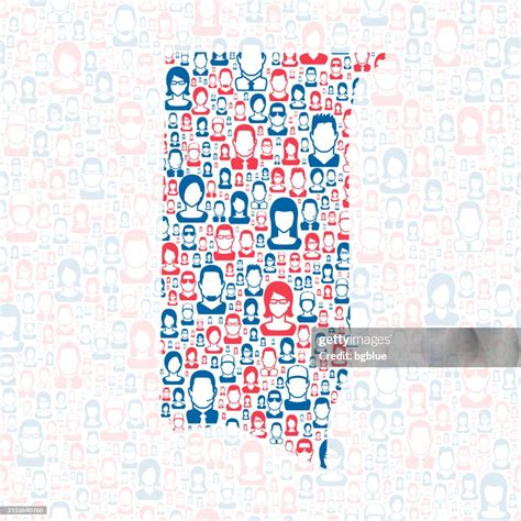Granville County North Carolina Map With Blue And Red People High-Res ...