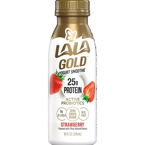 LALA Gold 25g Protein Yogurt Drink - Strawberry - Shop Shakes ...