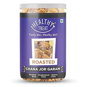 Healthy Treat Roasted Chana Jor Garam 200 gm | Healthy, Roasted Oil ...