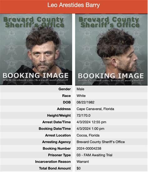 Brevard Jail Search at Jim Roebuck blog