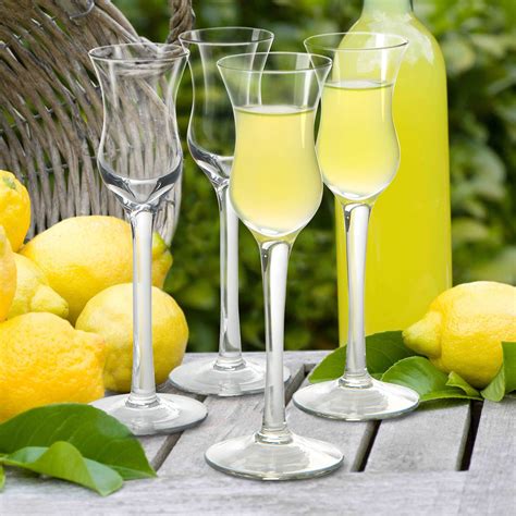 Limoncello Cordial Glasses Clear Glass, Wine Glass, Alcoholic Drinks ...