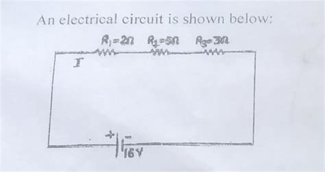 An electrical circuit is shown below:Find the potential difference ...