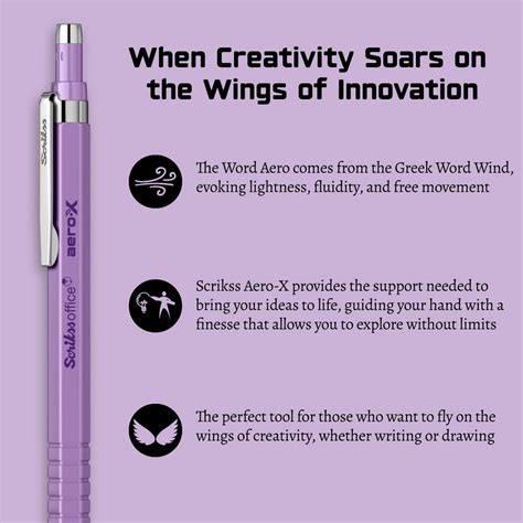 Scrikss | Aero-X | Mechanical Pencil | 0.7mm | Purple – AARCAAI