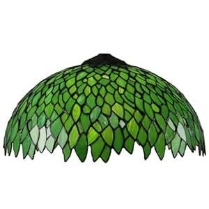 Errzom Tiffany Lamp Shade 16 Inch Wide Accessories Replacement Tulip ...