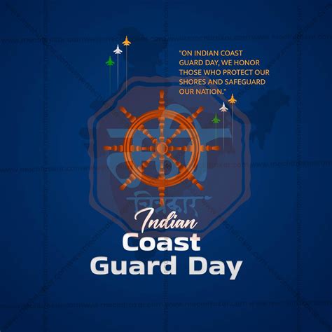 Premium Indian Coast Guard Day Templates editable Invitation in Marathi ...