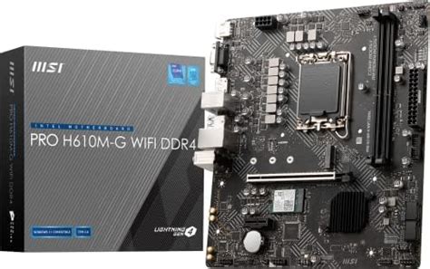 Amazon.in: Buy MSI PRO H610M-G WiFi DDR4 PRO Series Motherboard (mATX ...